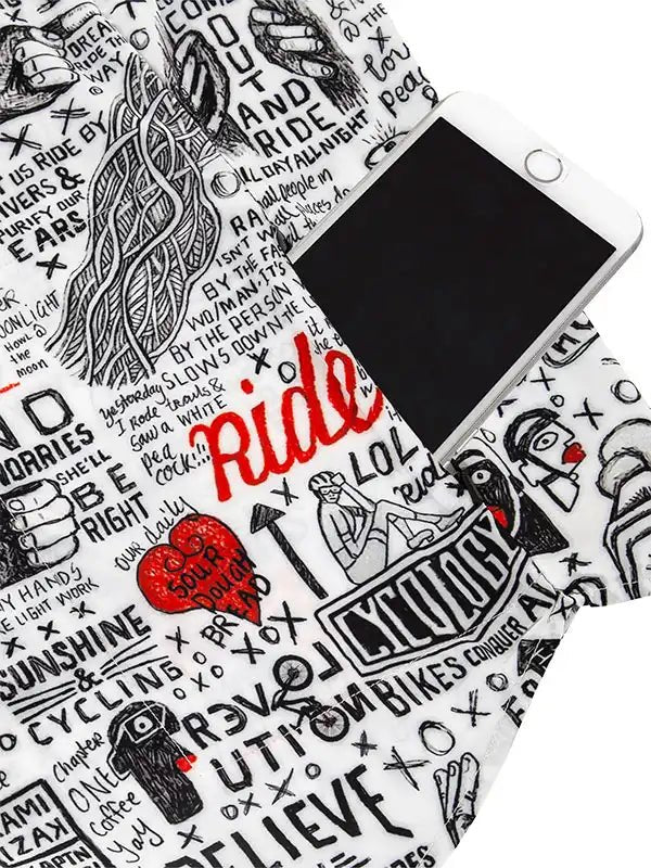 Bike Graffiti Gravel Shirt - Cycology Clothing US
