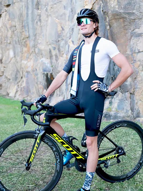 Cycology Men's Cargo Bib Shorts Black - Cycology Clothing US