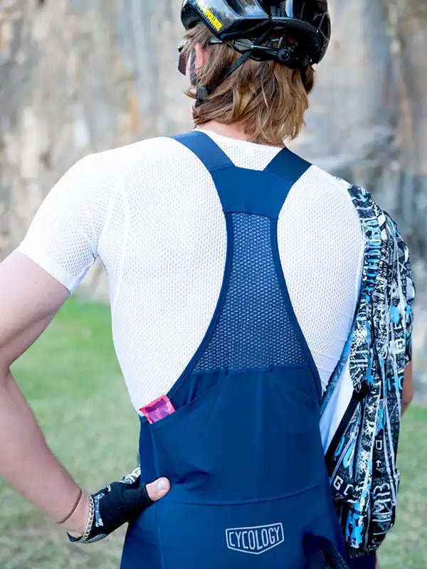 Cycology Men's Cargo Bib Shorts Navy - Cycology Clothing US