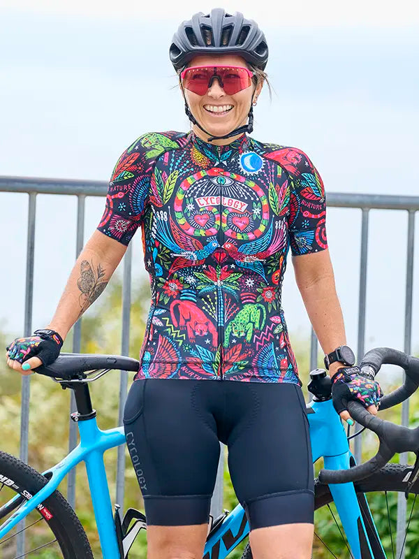 Jungle Jungle Women's Jersey on model - Cycology Clothing USA