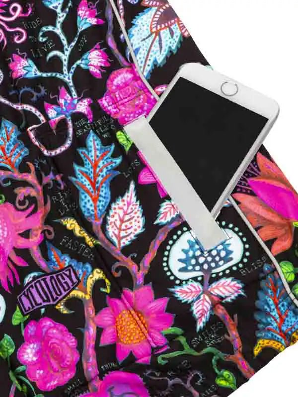 Secret Garden Women's Long Sleeve Jersey - Black - Cycology Clothing US