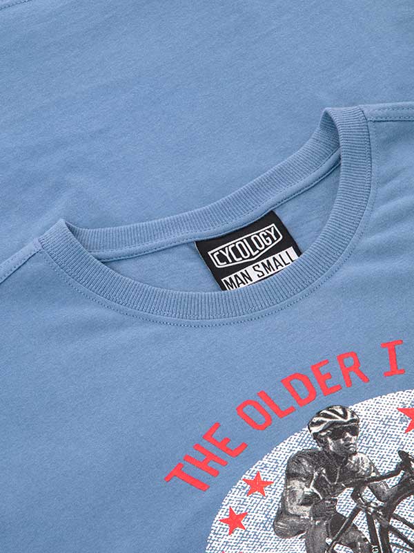 The Faster I Was T Shirt Blue - Cycology Clothing US