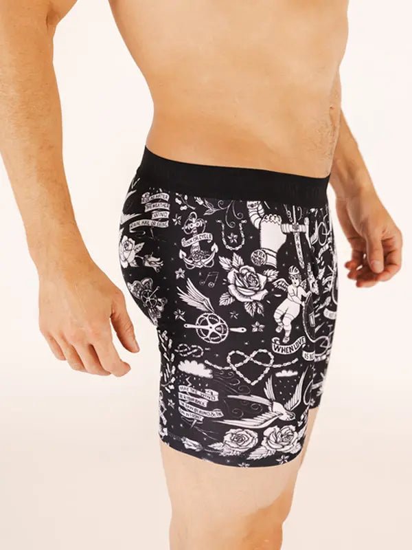 Velo Tattoo Performance Boxer Briefs - Cycology Clothing US