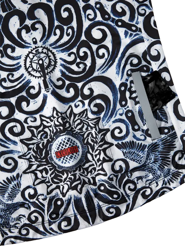 Cognoscenti Men's Blue Reborn Jersey Cycology Pockets  USA