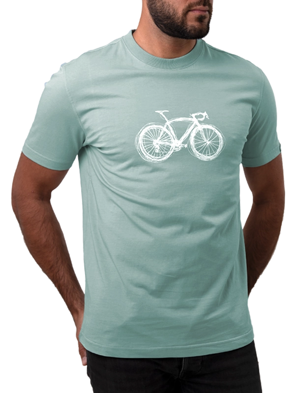 Just Bike Men's T-shirt Light Green