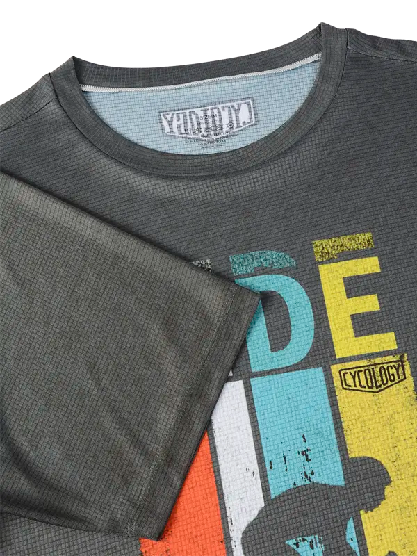 Ride Dark Grey Men's Technical T shirt 
 Neck | Cycology USA