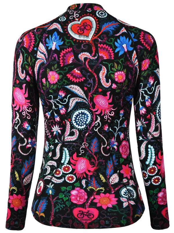 Secret Garden Women's Long Sleeve Base Layer Black