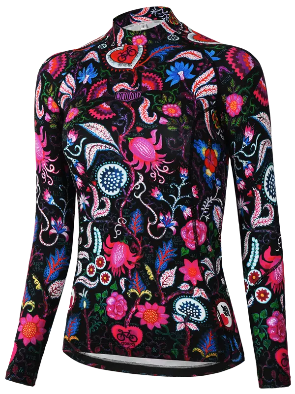 Secret Garden Women's Long Sleeve Base Layer Black